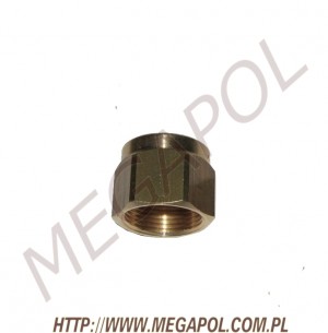 AKCESORIA - Nakrętki - Nakrętka baryłki do rury PCV 6/M16x1mm/12/Faro/mosiądz