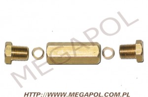 AKCESORIA - Łączniki - Złączka rury miedzianej 10mm/8mm (gwint 14x1mm/12x1mm)