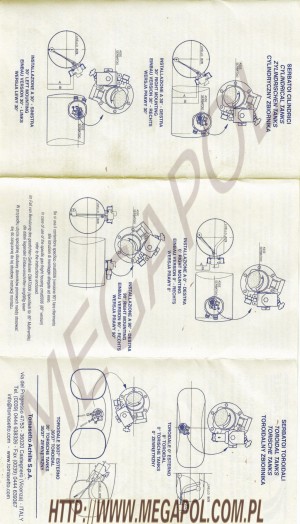 WIELOZAWORY  - Toroidalny H-270 -  Wielozawór h.270mm/0-stopni/8mm/extra (bez wlewu)