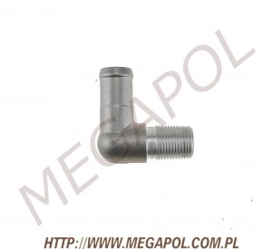 WÓZKI WIDŁOWE - Części Impco -  RK-COBRA kolanko wejście /wyjście wody, E2 3/8-5/8 NPT/d16mm aluminiowe