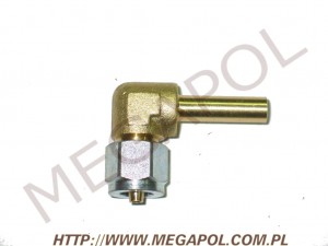 AKCESORIA - Złączki rury PCV - Złączka kątowa redukcja PCV6mm/Cu8mm