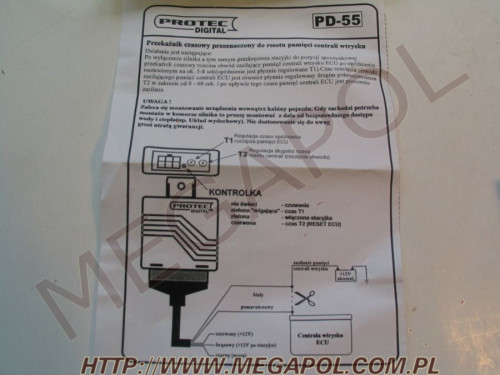 EMULATORY - Pozostałe -  - Emulator PD55 reset pamięci centrali wtrysku - komplet